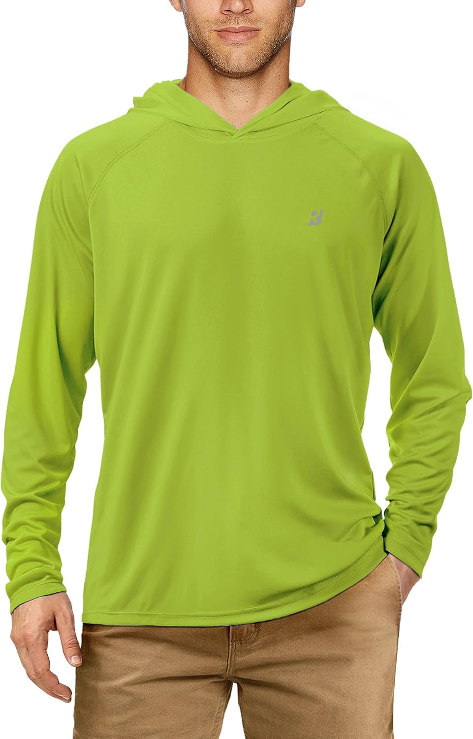 UPF 50+ Fishing Shirts for Men, Long Sleeve UV Sun Protection Hoodie, Outdoor Hiking Running Swimming Rash Guard